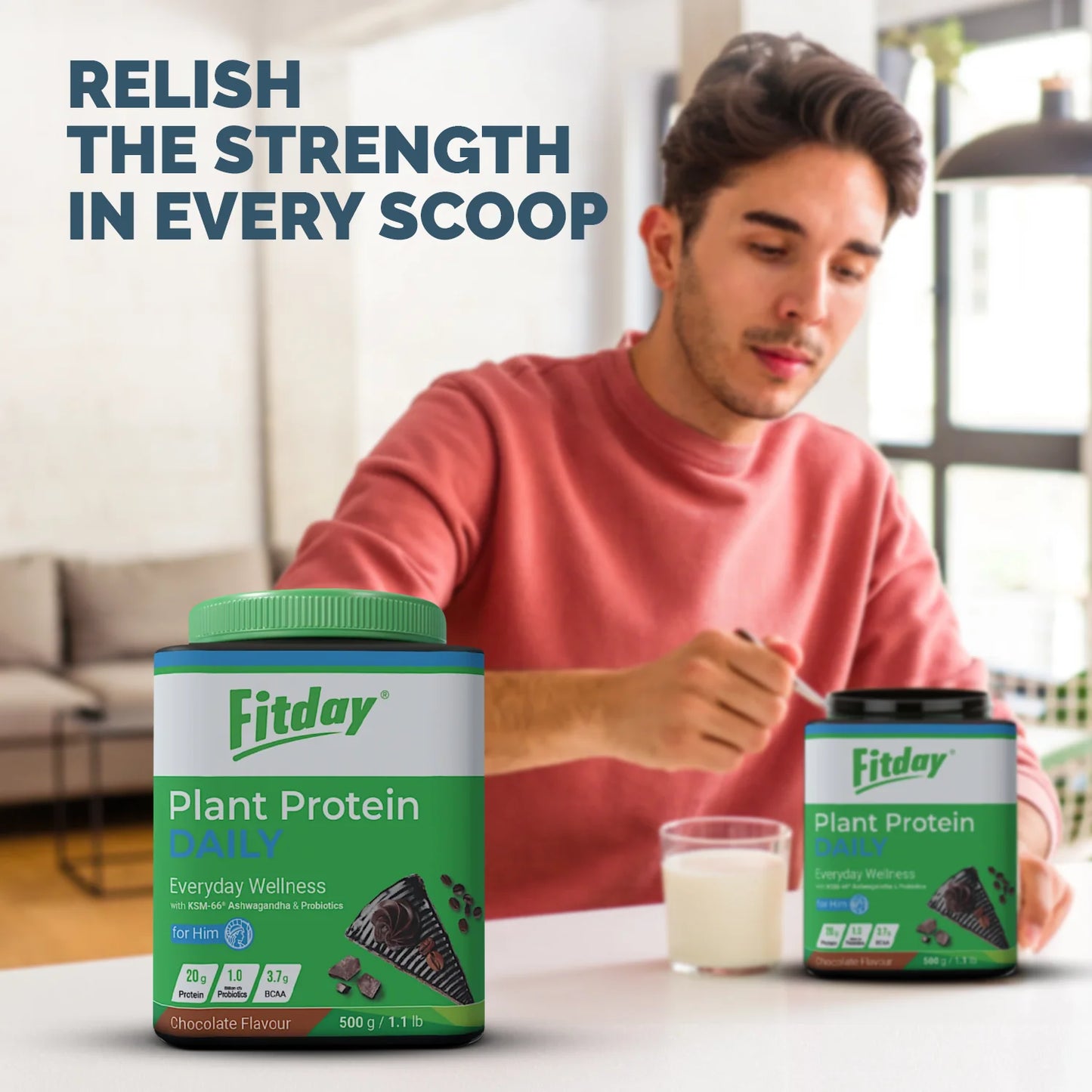 Fitday Plant Protein Powder - Daily for Him