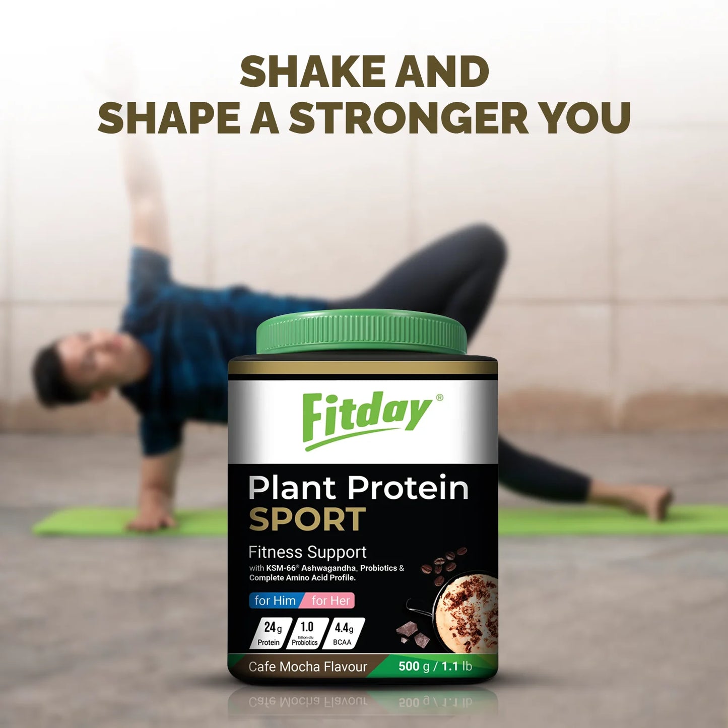 Fitday Plant Protein Sport - Café Mocha